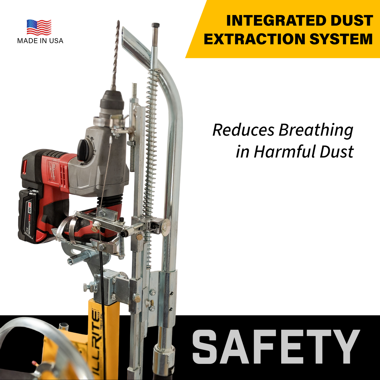 DRILLRITE™ 210 MINI OVERHEAD CONCRETE DRILL PRESS 7' - Paragon Pro
