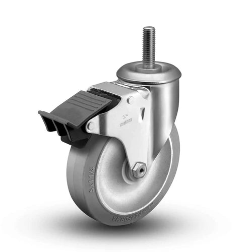 CABINETIZER® 69-06 5" STEM CASTER W/TOP BRAKE 300 LBS - Paragon Pro