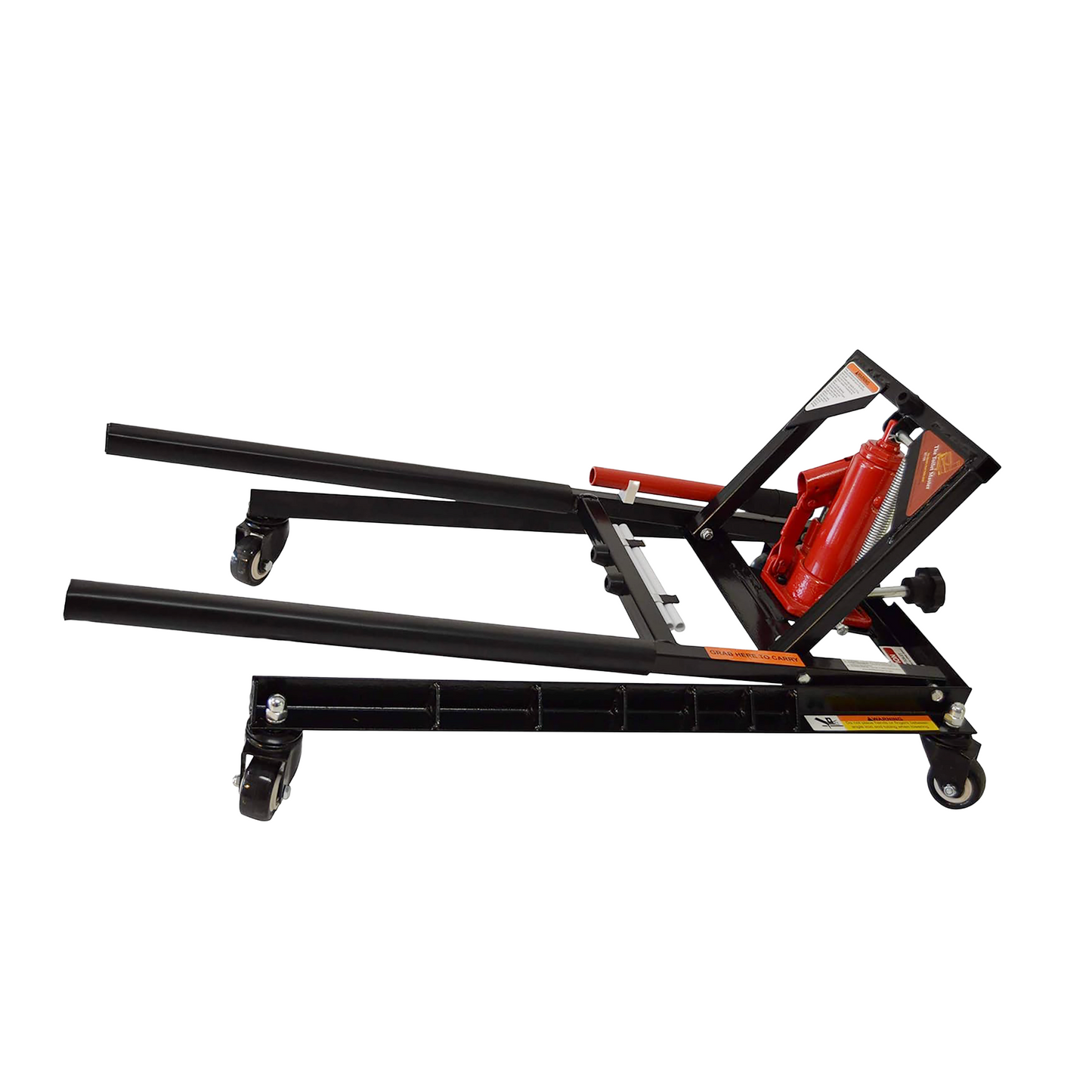 Professional toilet installation jack with swivel casters