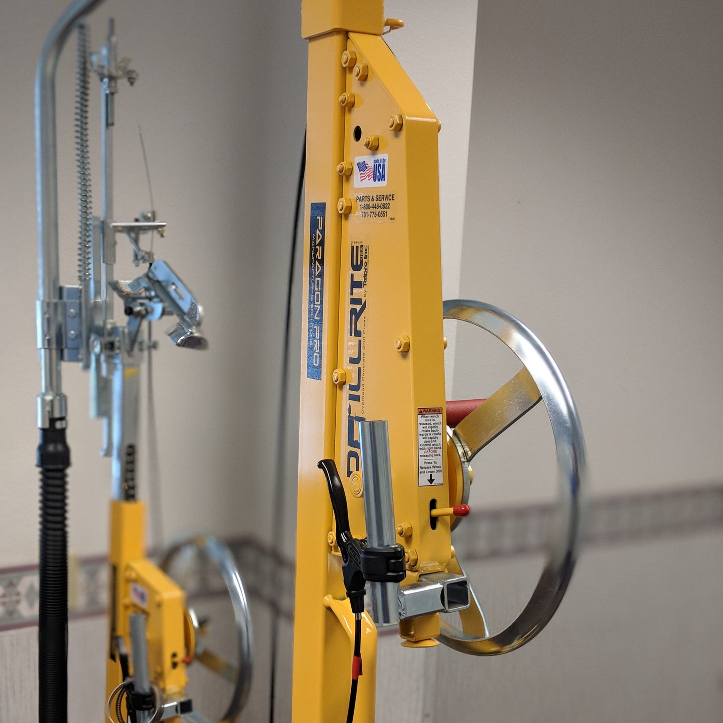 DRILLRITE™ OVERHEAD CONCRETE DRILL PRESS MODEL 350 12' - paragonpromfg