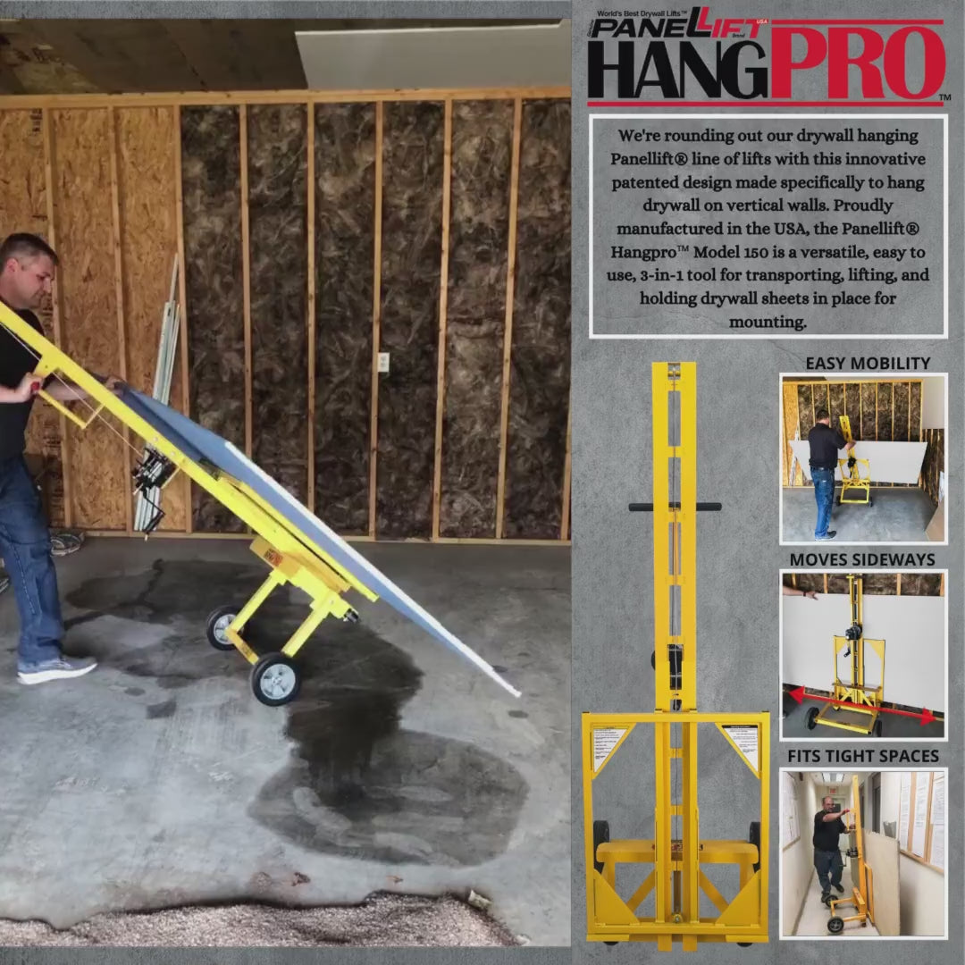 PANELLIFT® HANGPRO® DRYWALL LIFT FOR WALLS MODEL 150R USED CONDITION