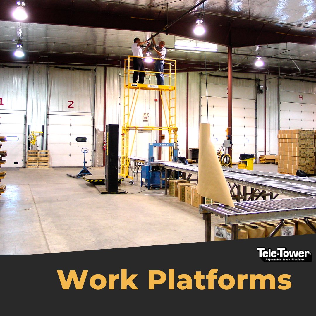 Work Tele Tele-tower® Adjustable Work Platforms for Contractors