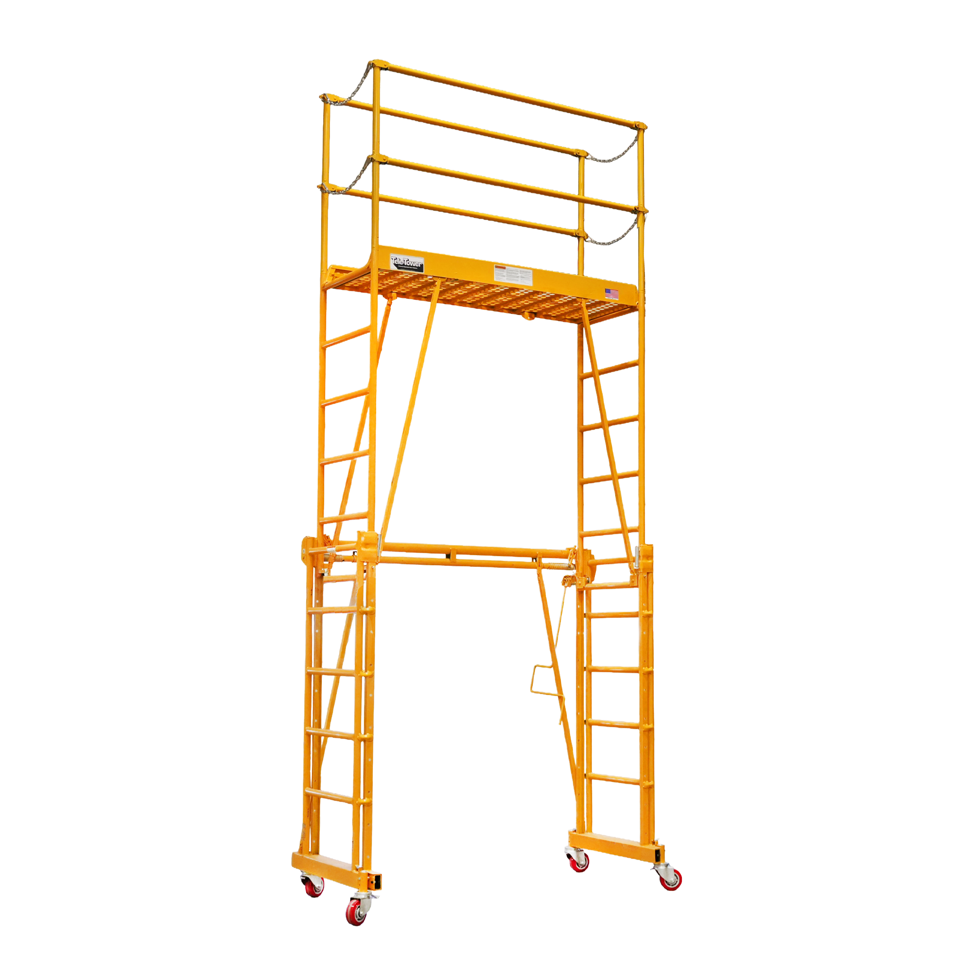 TELE-TOWER® MODEL 1101-22 ADJUSTABLE WORK PLATFORM 1000 LBS 11' 6'X22