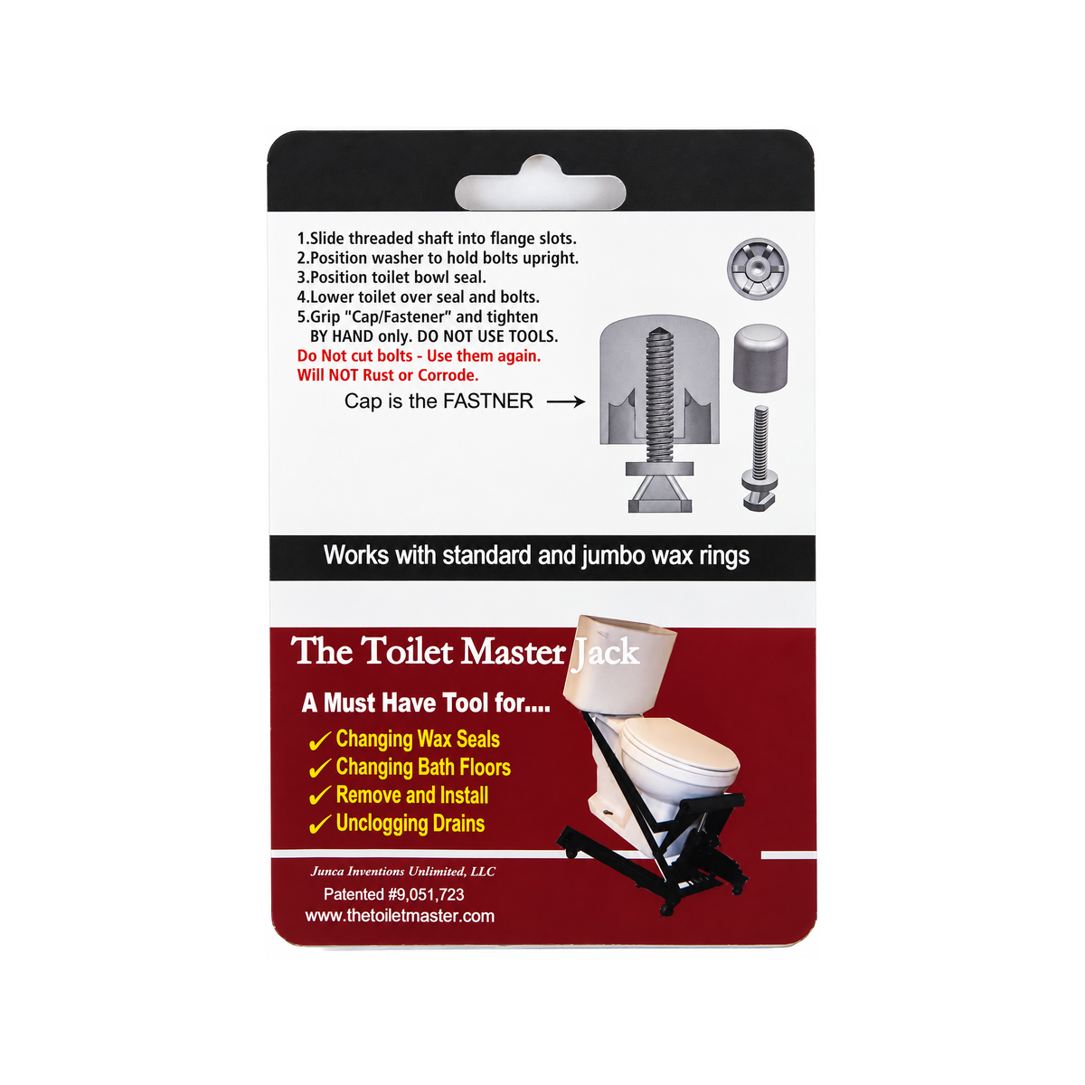 The Toilet Master Jack Toilet Bolts