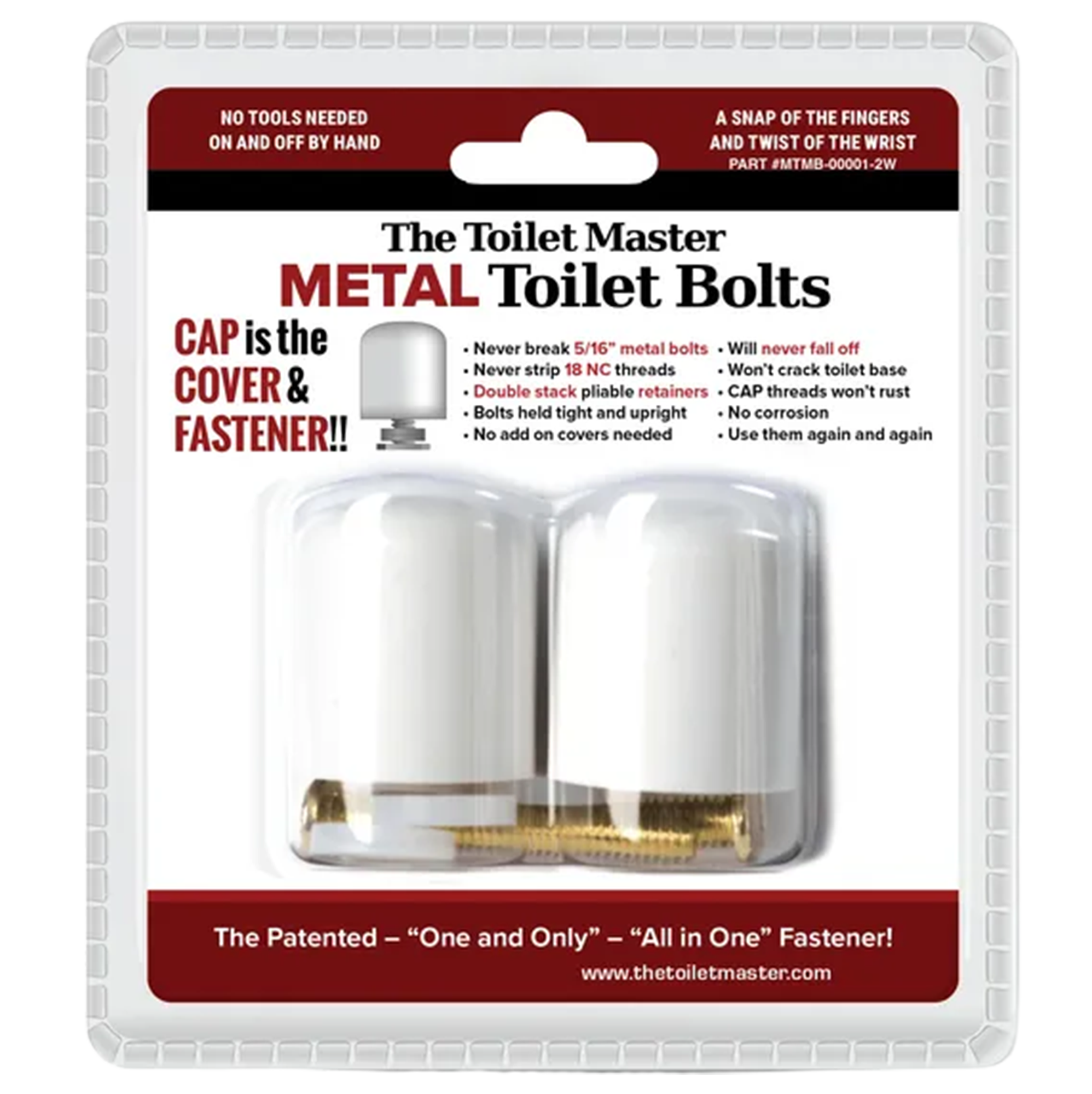 The Toilet Master Jack Toilet Bolts