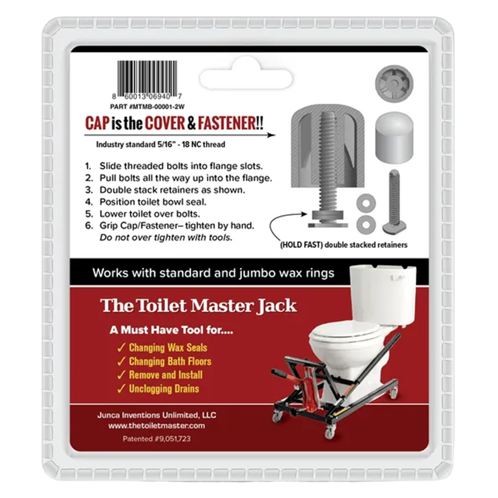 The Toilet Master Jack Toilet Bolts
