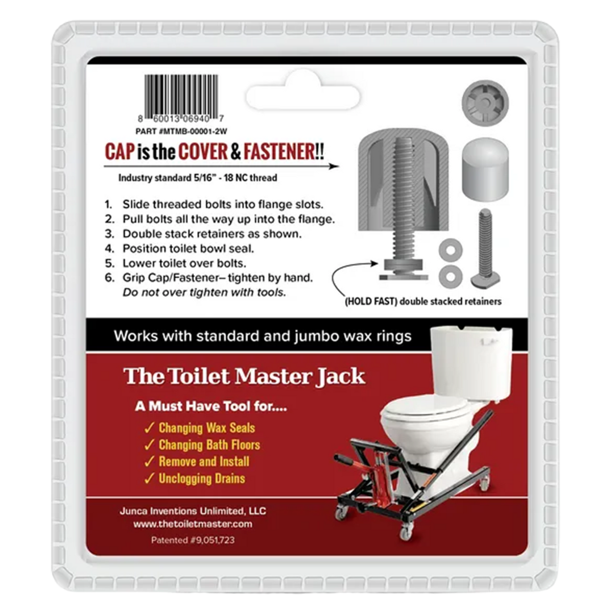 The Toilet Master Jack Toilet Bolts