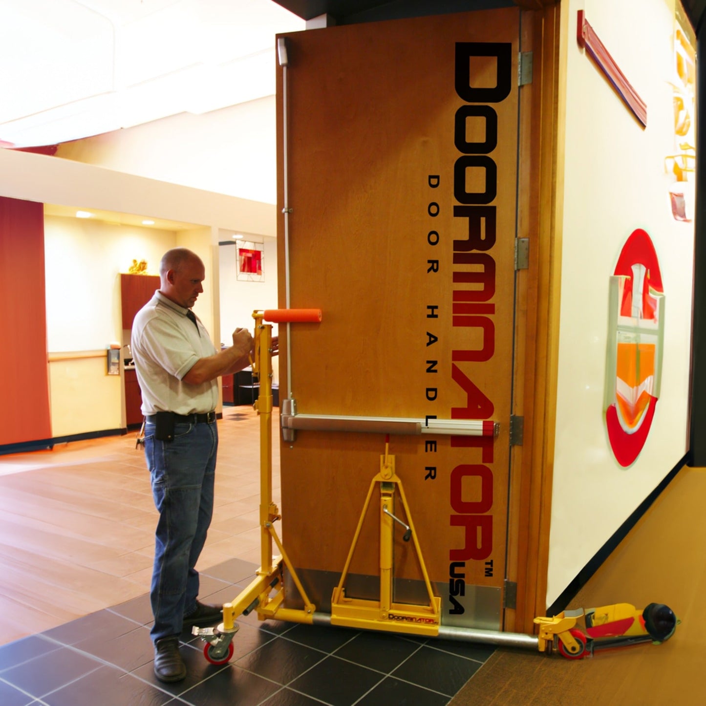 Doorminator Door Handler Model 40100 400 lbs - paragonpromfg