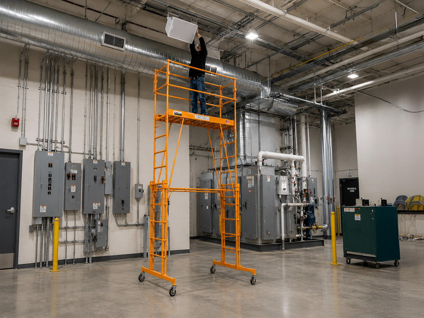 TELE-TOWER® MODEL 1101-2296 ADJUSTABLE WORK PLATFORM 1000 LBS 11' 8'X22