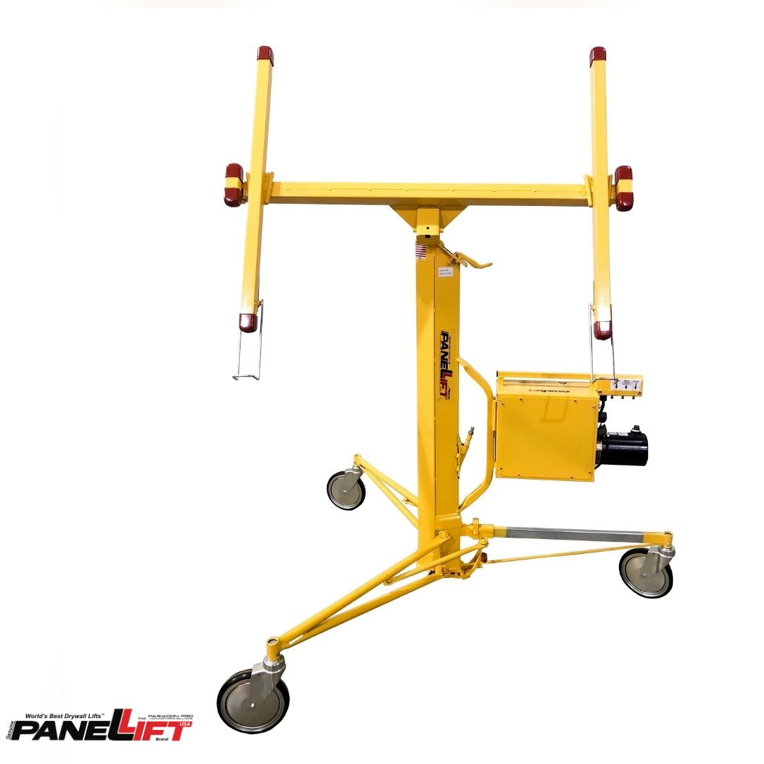 PANELLIFT® AUTO - HYDRAULIC POWERED DRYWALL LIFT MODEL 460 14'3 200 LBS - paragonpromfg