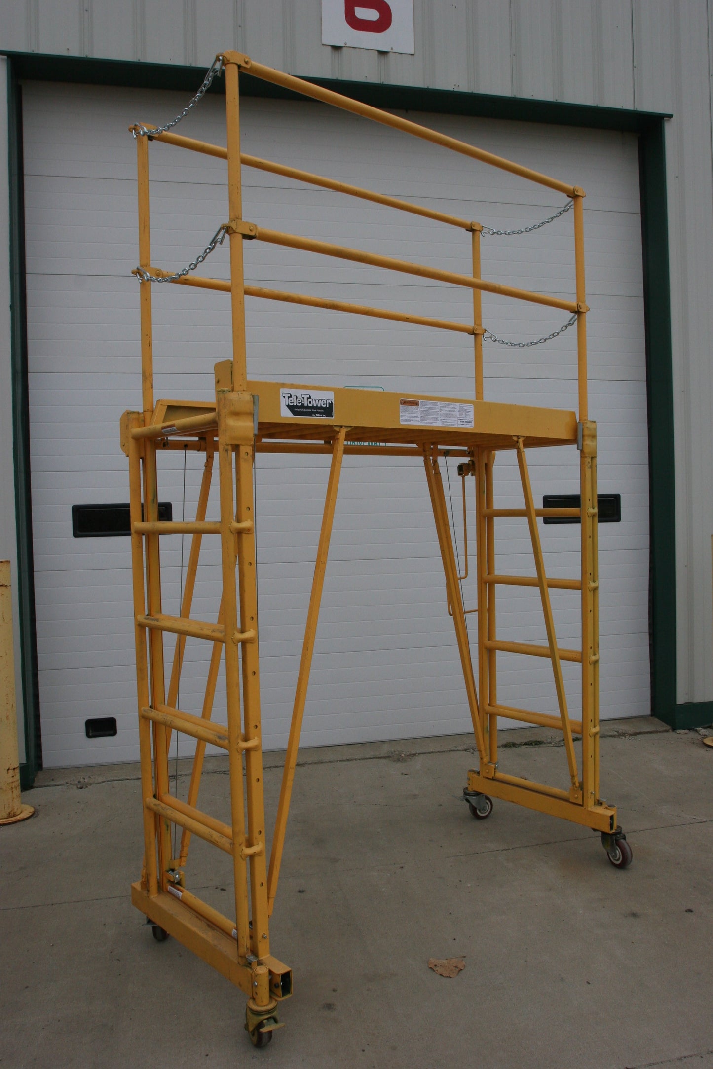 Tele - Tower Adjustable Work Platform Model 1101 - 22 1000 lbs 11' - paragonpromfg