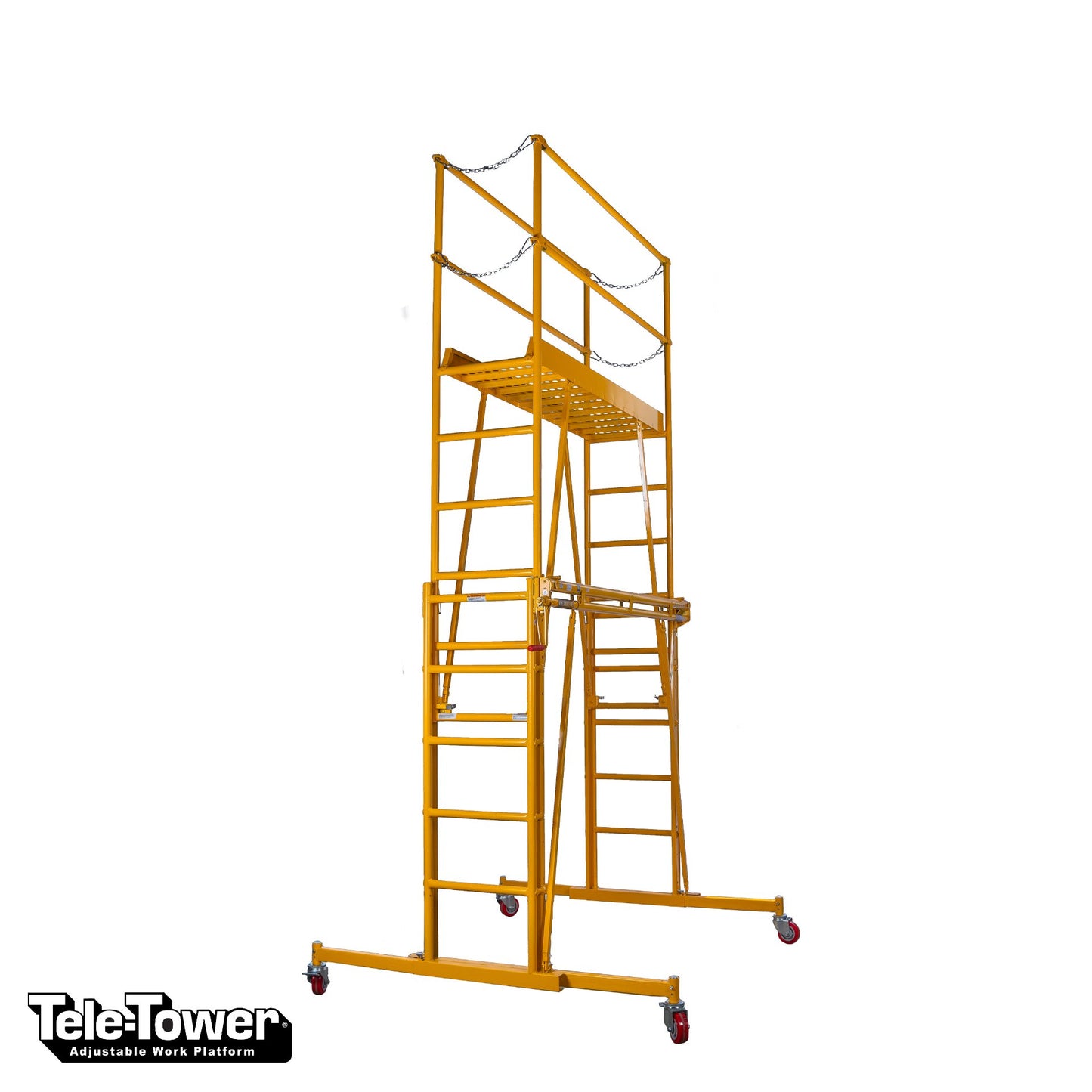 TELE - TOWER® ADJUSTABLE WORK PLATFORM MODEL 1101 - 22 1000 LBS 11' 6'X22" DECK SIZE - paragonpromfg