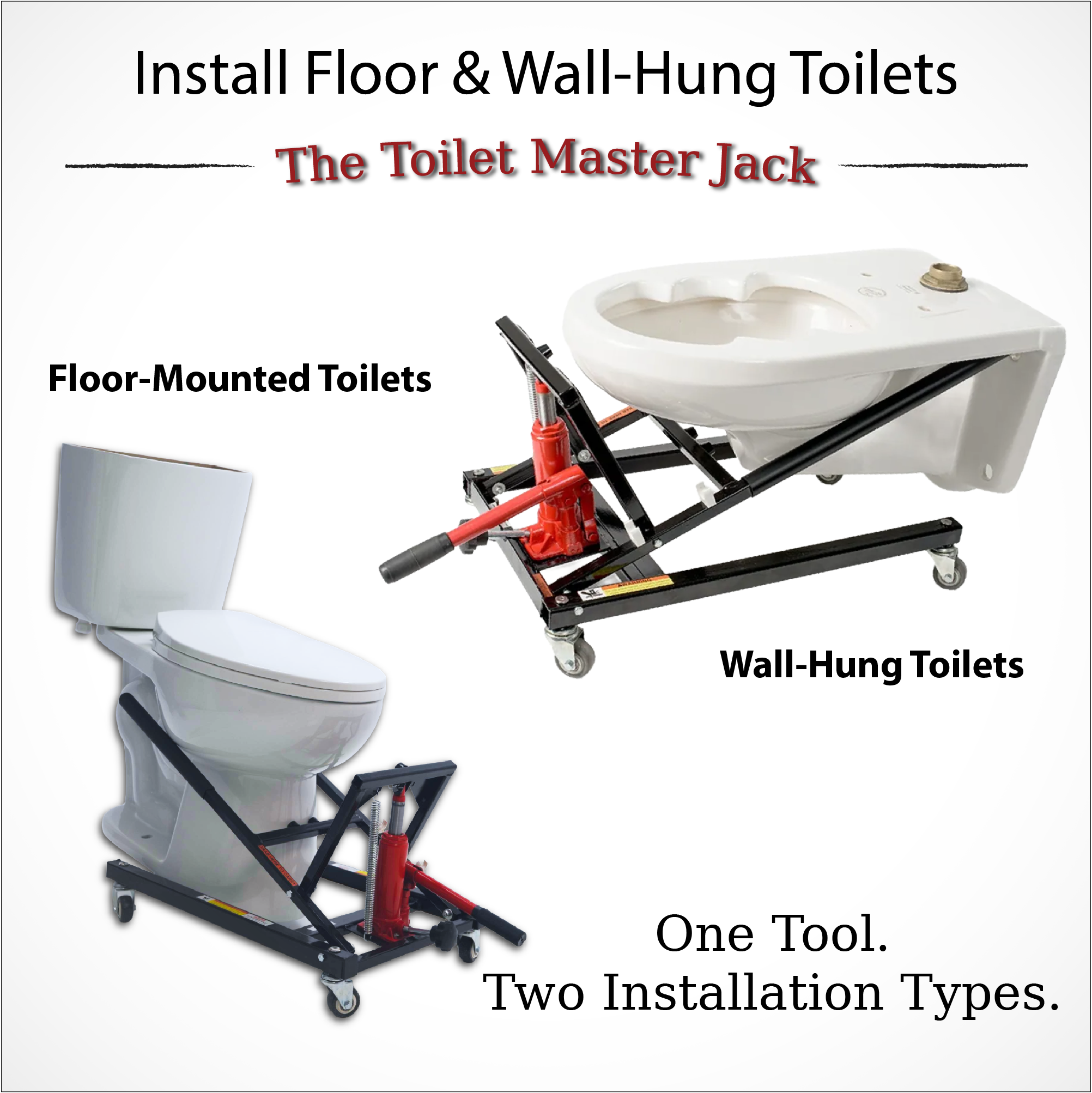 Hydraulic Toilet Installation Jack - Paragon Pro