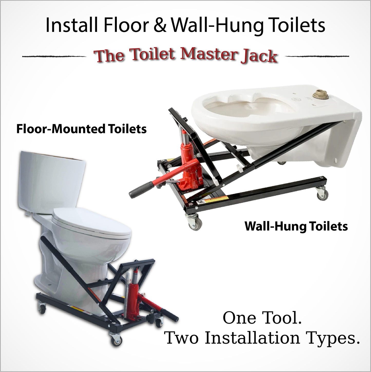 Hydraulic Toilet Installation Jack - Paragon Pro