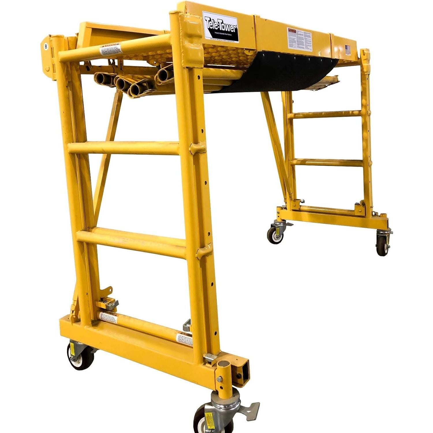 Telpro 414 Tele-Tower Safety Rail Storage Cradle, Yellow - paragonpromfg