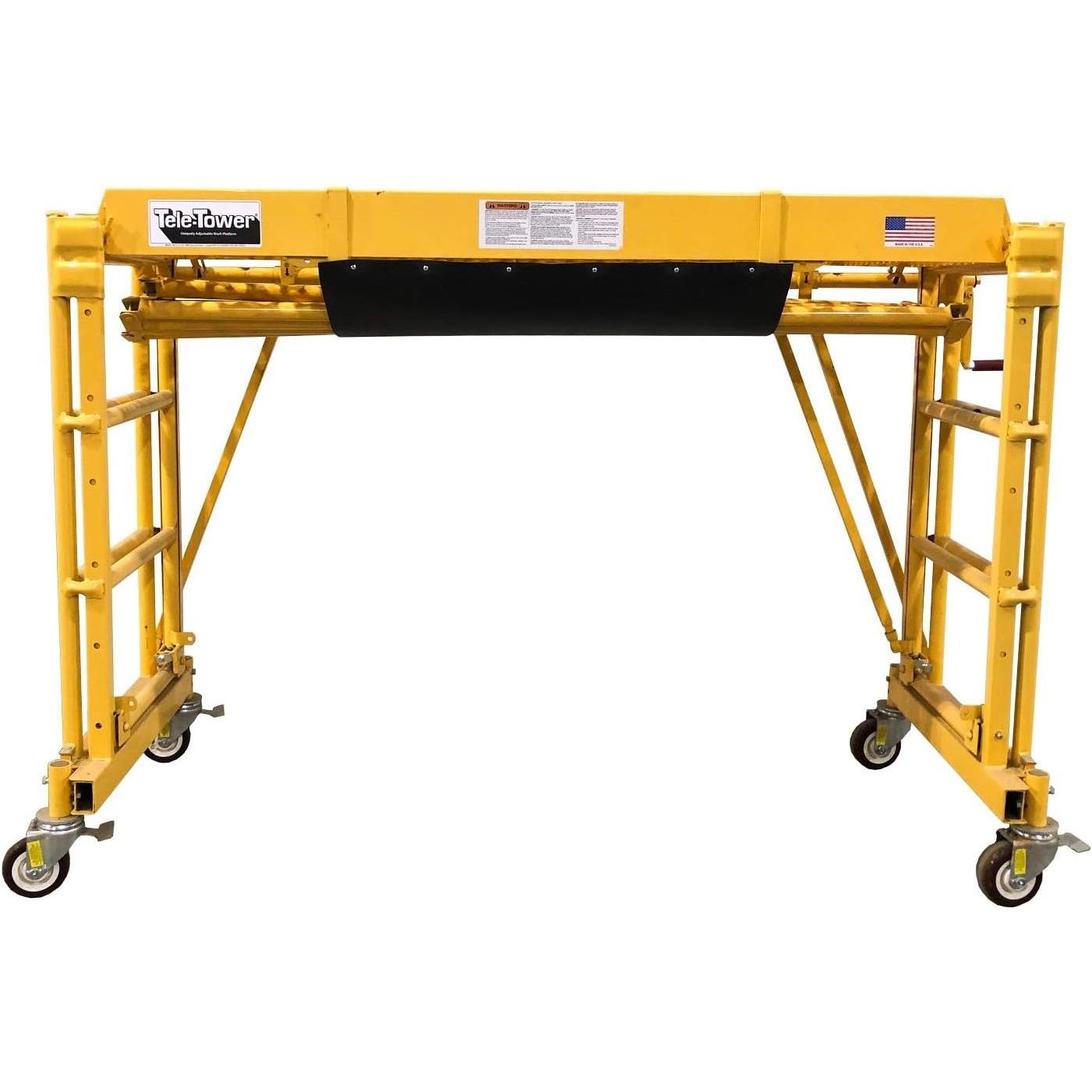 Telpro 414 Tele-Tower Safety Rail Storage Cradle, Yellow - paragonpromfg