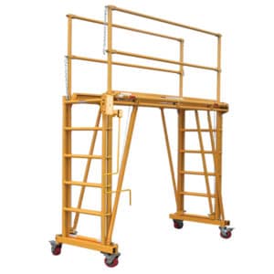 1101-22 Tele-Tower adjustable height mobile work platform / scaffolding with 22 inch deep deck